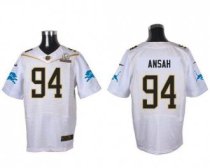 Nike Detroit Lions -94 Ziggy Ansah White 2016 Pro Bowl Stitched NFL Elite Jersey