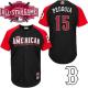 Boston Red Sox #15 Dustin Pedroia Black 2015 All-Star American League Stitched MLB Jersey