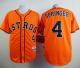 Houston Astros #4 George Springer Orange Cool Base Stitched MLB Jersey