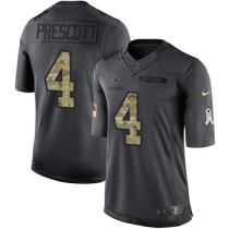 Dallas Cowboys -4 Dak Prescott Nike Anthracite 2016 Salute to Service Jersey Dallas Cowboys -4 Dak Prescott Nike Anthracite 2016 Salute to Service Jersey