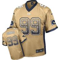 Nike St Louis Rams -99 Aaron Donald Gold Men's Stitched NFL Elite Drift Fashion Jersey