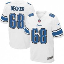 Nike Lions -68 Taylor Decker White Stitched NFL Elite Jersey Nike Lions -68 Taylor Decker White Stitched NFL Elite Jersey