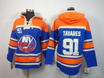 New York Islanders -91 John Tavares Baby Blue Sawyer Hooded Sweatshirt Stitched NHL Jersey New York Islanders -91 John Tavares Baby Blue Sawyer Hooded Sweatshirt Stitched NHL Jersey