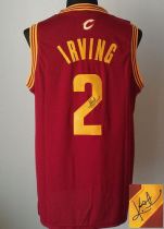 Revolution 30 Autographed Cleveland Cavaliers -2 Kyrie Irving Red Stitched NBA Jersey Revolution 30 Autographed Cleveland Cavaliers -2 Kyrie Irving Red Stitched NBA Jersey