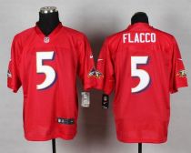Nike Ravens -5 Joe Flacco Red Men's Stitched NFL Elite QB Practice Jersey Nike Ravens -5 Joe Flacco Red Men's Stitched NFL Elite QB Practice Jersey
