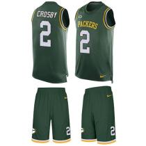 Packers -2 Mason Crosby Green Team Color Stitched NFL Limited Tank Top Suit Jersey Packers -2 Mason Crosby Green Team Color Stitched NFL Limited Tank Top Suit Jersey