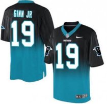 Nike Carolina Panthers -19 Ted Ginn Jr BlackBlue Stitched NFL Elite Fadeaway Fashion Jersey Nike Carolina Panthers -19 Ted Ginn Jr BlackBlue Stitched NFL Elite Fadeaway Fashion Jersey
