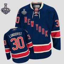New York Rangers -30 Henrik Lundqvist Dark Blue Third With 2014 Stanley Cup Finals Stitched NHL Jers New York Rangers -30 Henrik Lundqvist Dark Blue Third With 2014 Stanley Cup Finals Stitched NHL Jers
