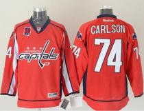 Washington Capitals -74 John Carlson Red 40th Anniversary Stitched NHL Jersey