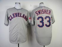 Cleveland Indians -33 Nick Swisher Grey Cool Base Stitched MLB Jersey Cleveland Indians -33 Nick Swisher Grey Cool Base Stitched MLB Jersey