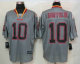 New Nike Washington RedSkins 10 Griffin III Lights Out Grey Elite Jersey