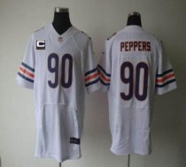 Nike Bears -90 Julius Peppers White With C Patch Stitched NFL Elite Jersey Nike Bears -90 Julius Peppers White With C Patch Stitched NFL Elite Jersey