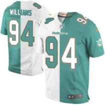 Nike Dolphins -94 Mario Williams Aqua Green White Stitched NFL Elite Split Jersey Nike Dolphins -94 Mario Williams Aqua Green White Stitched NFL Elite Split Jersey