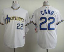 Seattle Mariners #22 Robinson Cano White 1979 Turn Back The Clock Stitched MLB Jersey