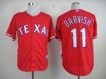 Texas Rangers #11 Yu Darvish Red 40th Anniversary Patch Cool Base Stitched MLB Jersey Texas Rangers #11 Yu Darvish Red 40th Anniversary Patch Cool Base Stitched MLB Jersey