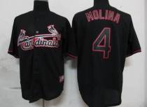 St Louis Cardinals #4 Yadier Molina Black Fashion Stitched MLB Jersey St Louis Cardinals #4 Yadier Molina Black Fashion Stitched MLB Jersey
