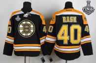 Boston Bruins Stanley Cup Finals Patch -40 Tuukka Rask Black Home Stitched NHL Jersey