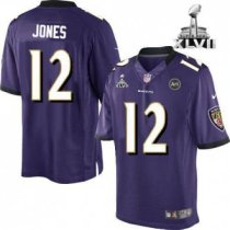 Nike Ravens -12 Jacoby Jones Purple Team Color Super Bowl XLVII Stitched NFL Limited Jersey Nike Ravens -12 Jacoby Jones Purple Team Color Super Bowl XLVII Stitched NFL Limited Jersey