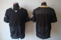 Nike Saints Blank Black Team Color Stitched NFL Elite Jersey