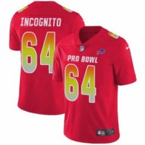 Nike Bills -64 Richie Incognito Red Stitched NFL Limited AFC 2018 Pro Bowl Jersey Nike Bills -64 Richie Incognito Red Stitched NFL Limited AFC 2018 Pro Bowl Jersey
