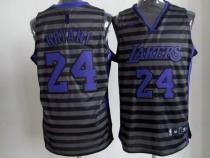 Los Angeles Lakers -24 Kobe Bryant Black Grey Groove Stitched NBA Jersey Los Angeles Lakers -24 Kobe Bryant Black Grey Groove Stitched NBA Jersey
