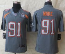 Nike Miami Dolphins #91 Cameron Wake Grey Pro Bowl Menās Stitched NFL Elite Team Irvin Jersey Nike Miami Dolphins #91 Cameron Wake Grey Pro Bowl Menās Stitched NFL Elite Team Irvin Jersey