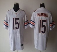 Nike Bears -15 Brandon Marshall White Stitched NFL Elite Jersey