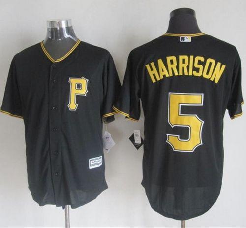 Pittsburgh Pirates #5 Josh Harrison Black New Cool Base Stitched MLB Jersey