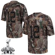 Nike New England Patriots -12 Tom Brady Camo Super Bowl XLIX Mens Stitched NFL Realtree Elite Jersey