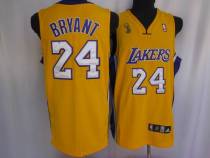 Los Angeles Lakers -24 Kobe Bryant Stitched Yellow Champion Patch NBA Jersey Los Angeles Lakers -24 Kobe Bryant Stitched Yellow Champion Patch NBA Jersey