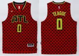 Atlanta Hawks -0 Jeff Teague Red Swingman Stitched NBA Jersey
