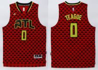 Atlanta Hawks -0 Jeff Teague Red Swingman Stitched NBA Jersey