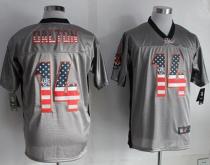 Nike Bengals -14 Andy Dalton Grey Men's Stitched NFL Elite USA Flag Fashion Jersey Nike Bengals -14 Andy Dalton Grey Men's Stitched NFL Elite USA Flag Fashion Jersey