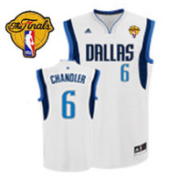 Dallas Mavericks 2011 Finals Patch -6 Tyson Chandler Revolution 30 White Stitched NBA Jersey