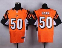 Nike Cincinnati Bengals -50 A J Hawk Orange Alternate Stitched NFL Elite Jersey Nike Cincinnati Bengals -50 A J Hawk Orange Alternate Stitched NFL Elite Jersey