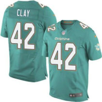 Nike Miami Dolphins -42 Charles Clay Aqua Green Team Color NFL New Elite Jersey Nike Miami Dolphins -42 Charles Clay Aqua Green Team Color NFL New Elite Jersey