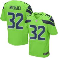 Nike Seahawks -32 Chris Carson Green Stitched NFL Elite Rush Jersey