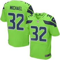 Nike Seahawks -32 Chris Carson Green Stitched NFL Elite Rush Jersey