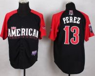 Kansas City Royals -13 Salvador Perez Black 2015 All-Star American League Stitched MLB Jersey