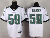 Nike Philadelphia Eagles #59 DeMeco Ryans White Men's Stitched NFL New Elite Jersey Nike Philadelphia Eagles #59 DeMeco Ryans White Men's Stitched NFL New Elite Jersey
