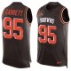 Nike Browns -95 Myles Garrett Brown Team Color Stitched NFL Limited Tank Top Jersey