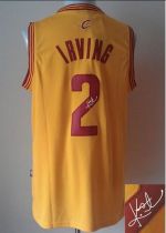 Revolution 30 Autographed Cleveland Cavaliers -2 Kyrie Irving Yellow Stitched NBA Jersey Revolution 30 Autographed Cleveland Cavaliers -2 Kyrie Irving Yellow Stitched NBA Jersey