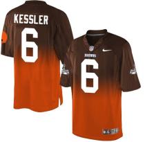 Nike Browns -6 Cody Kessler Brown Orange Stitched NFL Elite Fadeaway Fashion Jersey Nike Browns -6 Cody Kessler Brown Orange Stitched NFL Elite Fadeaway Fashion Jersey