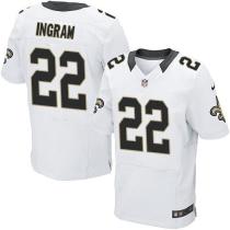 Nike New Orleans Saints #22 Mark Ingram White Men's Stitched NFL Elite Jersey Nike New Orleans Saints #22 Mark Ingram White Men's Stitched NFL Elite Jersey