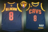Revolution 30 Cleveland Cavaliers -8 Matthew Dellavedova Navy Blue CavFanatic The Finals Patch Stitc