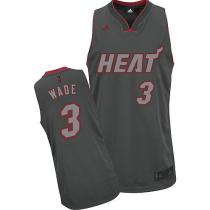 Miami Heat -3 Dwyane Wade Grey Graystone Fashion Stitched NBA Jersey Miami Heat -3 Dwyane Wade Grey Graystone Fashion Stitched NBA Jersey
