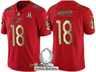 CINCINNATI BENGALS -18 AJ GREEN AFC 2017 PRO BOWL RED GOLD LIMITED JERSEY