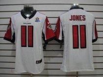 Nike Falcons 11 Julio Jones White With Hall of Fame 50th Patch Stitched NFL Elite Jersey Nike Falcons 11 Julio Jones White With Hall of Fame 50th Patch Stitched NFL Elite Jersey