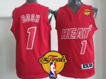 Miami Heat -1 Chris Bosh Red Big Color Fashion Finals Patch Stitched NBA Jersey Miami Heat -1 Chris Bosh Red Big Color Fashion Finals Patch Stitched NBA Jersey