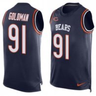 Nike Bears -91 Eddie Goldman Navy Blue Team Color Stitched NFL Limited Tank Top Jersey